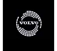 ALINZO 2pcs Porte Voiture Bienvenue Emblème Lumière, Lampe Projecteur Logo, Pièces Style Indicateurs, Accessoires Décoration, pour Volvo XC40 XC60 XC90 S60 S90 V60 V40,d
