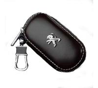 ALINZO Cuir, Étuis à Clés de Voiture, Porte-clés Télécommande, Porte-clés, Accessoires de Décoration, pour Peugeot 3008 2008 208 108 4008 301 508 408 5008 207 107 4007,Coffee