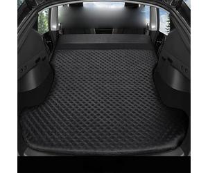 ALINZO Matelas Gonflable de Voiture, Lit Voyage Voiture Tissu Daim Portatif Spécial de Camping en Plein Air, pour Tesla Modèle 3 Modèle Y 2017-2022,Black-Y