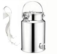aliooila 201 Bidon INOX pour Huile d Olive 3L/5L/10L /15L avec Robinet,Pot À Lait INOX avec Couvercle Réservoir Scellé en Acier Inoxydable Pots À Lait KKL(Capacity,5L)