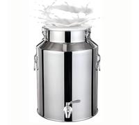 aliooila Bidon à Huile en Acier Inoxydable avec Robinet, Seau INOX avec Couvercle pour Huile Et Aliments pour Stockage(Capacity,9L)