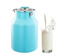 aliooila bidon a Lait Aluminium bidon Alimentaire De Transport Lait Ferme Baratte(Blue,26L)