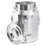 aliooila Bidon Inox Pour Huile d Olive 5-88 Litres Avec Robinet,Bidon Inox Pour Huile d Olive Pour Le Riz, La Farine, Les Céréales,Capacity-35L