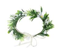 Alipis 1 Bandeau De Fleurs De Mariage Créatif Guirlande De Mariée Artificielle Simulation De Fleurs Séchées Couronne De Printemps pour La Décoration De La Maison