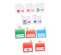 Alipis 1 Ensemble Cartes Enchères pour Bridge de Cartes de Jeu Accessoires Indispensables pour Tournois et Parties Impressions Claires pour Joueurs