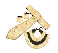 Alipis 1 Ensemble Costume Égyptien Complet pour Homme Ensemble de Déguisement avec Ceinture Collier et Manchettes Accessoires de Cosplay pour Halloween et Événements Thématiques