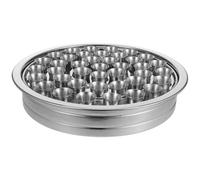 Alipis 1 ensemble de plateaux de communion pour églises - Assiette à pain de communion en acier inoxydable avec tasse décorative pour le service sacré, Noël et les événements