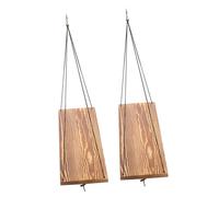 Alipis 1 Ensemble Ensemble de Cintre d'art en Bois étagères de Rangement Mural Vie Pendaison unité d'étagères étagère Suspendue Petites étagères pour Mur étagères flottantes Kaki