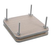 Alipis 1 Ensemble Mini Bougosor presse à plantes dossier de presse kit de presse adultes pressage fausse plante cadre de presse à fleurs kit de fabrication de fleurs Bois