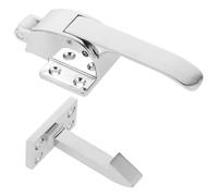 Alipis 1 Ensemble Poignée de Porte de Congélateur avec Loquet à Ressort Kit de Fixation Élégant pour Réfrigérateur et Refroidisseur Installation Facile Comprend Vis et Support Intégré