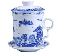 Alipis 1 ensemble Tasse à Thé Céramique avec Infuseur et Couvercle Service à Thé Chinois Accessoire Élégant pour Design Classique et Pratique