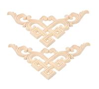 Alipis 1 Jeu Applique en Bois Decoration Mural Décoration Mural Décoration D'intérieur Decoration Table Planche À Repasser Murale Planches Décor D'appliques De Meubles Boiseries 2 Pièces