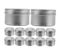 Alipis 1 Jeu Boîte Vide De Diffuseur D'arôme Creux en Aluminium Bouteille Flacons Diffuseurs Vides Désodorisant De Voiture Rechargeable Mini Friandises Silver 12 Pièces