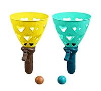 Alipis 1 Jeu Boule De De Cliquer Et Attraper des Jouets Capture Classique Jouets D'extérieur Jeu De Jouet Exterieur Balle Rebondissante L'été Plastique Enfant