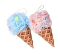 Alipis 1 Jeu Boules De Bain À Glacée Laveur De Salle De Bain Électrique Truc Para Gel Bain Moussant Eponge De Bain Accessoires Verre Luffa De Luffa Pour Hommes Pe 2 Pièces