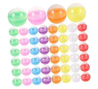 Alipis 1 Jeu Coquillage Gacha Capsules De Distributeurs Automatiques Capsules Rondes Colorées Distributeurs Automatiques De Capsules Rondes Capsules Effacées Plastique 50 Pièces