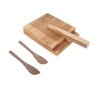 Alipis 1 Jeu Plaque de pressage de la peau des boulettes prensa fabricant de tacos dumpling maker gyoza machine rouleuse des biscuits presseur de boulette ustensiles de cuisine en bois