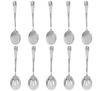 Alipis 1 lot de cuillères de service pour buffet : cuillères à fentes à long manche en acier inoxydable pour la cuisine, la salle à manger et la restauration - ustensiles de cuisine