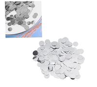 Alipis 1 Paquet Confettis Ronds Aluminium Argenté pour Décoration de Remplissage de Ballons Décor de Table Accessoires Idéaux pour Anniversaire Mariage Événements Festifs