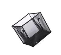 Alipis 1 Pc baril de stockage de jouets couvercle corbeille lourd organisateur de panier à linge entraver osier fourre-tout organisateur de vêtements panier de collecte Black