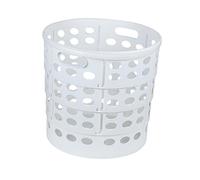 Alipis 1 Pc panier de rangement pour vêtements poubelle déchets couvercle entraver Seau panier à linge panier rangement conteneur à linge panier de rangement pliable pp blanche