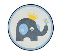 Alipis 1 Pc Tapis Rond Éléphant Voiture Salle Pot Décor Jouets Amovible Petit Bol Animaux Tapis De Cercle Tapis pour Le Salon Plantes Succulentes Bol De Fruits Dessin Animé Polyester