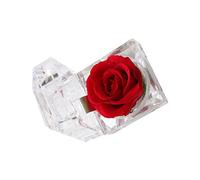Alipis 1 Pcs Roses Wedding Decorations Bijoux en Cristal pour Femmes Fleurs décorations de Mariage des sucreries Rose éternelle de Petite Amie commémorer Boîte Vraie Fleur