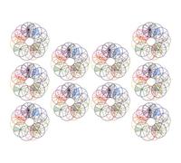 Alipis 10 Ensembles de Cercles Fractionnaires 8 Cm, Kit Pédagogique 120 Pièces pour Apprentissage des Fractions 1 à 1/12, Matériel Scolaire Coloré pour Exercices Mathématiques en Classe