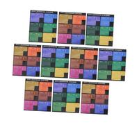 Alipis 10 feuilles Autocollants Agenda Onglets Mensuels Adhésifs Index Colorés pour Planificateur DIY Journaux et Carnets