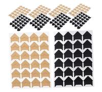 Alipis 10 Feuilles Coins de Photo Adhésifs Kraft et Noir pour Scrapbooking DIY Angles de Protection pour Albums Photos et Journaux de Souvenirs