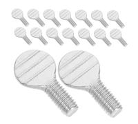 Alipis 10 paires Vis Inox pour Fourche Rotative Kit de Vis Filetées Acier Inoxydable pour Accessoires Friteuse Air Fryer et Rôtissoire Fixation Précise et Nettoyage Facile