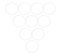 Alipis 10 pièces Anneaux Bambou Naturels pour Couronnes Végétales DIY Décoration Murale Macramé Artisanat Écologique et Léger