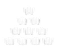 Alipis 10 pièces Boîte à Bougies Plastique pour Fabrication Bougies DIY Moule Cire Fondue Résistant Contenant Transparent pour Création Bougie Maison Coffret Pentagramme Adapté