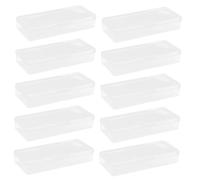 Alipis 10 pièces Boîte de Recyclage pour Lames Contenant Plastique pour Salon de Coiffure Rangement Compact et Portable pour Lames de Rasoir Usagées