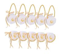 Alipis 10 Pièces Boîtes à Eid Mubarak avec Poignée Ramadan Papier avec Motif Lanterne et Sacs à Friandises pour Célébrations Du Ramadan Eid