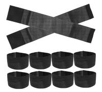 Alipis 10 Pièces Brassard Élastique de Deuil Lot de Arm Band Noir pour Funérailles Événements Commémoratifs Football Respect Mémoire