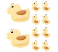 Alipis 10 Pièces Breloque Canard en Résine pour Bijoux DIY et Porte-clés | Plastique et Résine, Surface Lisse, Portable, Ne Blesse Pas les Mains, pour Créations et Accessoires