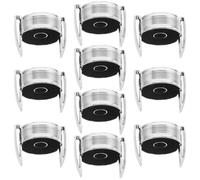 Alipis 10 Pièces Capuchon de Flacon de Parfum Bouchon Spray pour Bouteille de Parfum Diamètre Extérieur 15mm Plastique Argenté Forme Trophée Anti-Fuite Voyage Présentation en Boutique