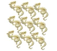 Alipis 10 pièces Charms Ongles Dragon Alliage Doré Décorations Manucure DIY pour Femmes Bijoux Ongles Petits Accessoires Nail Art Résistants pour Fêtes et Usage Professionnel