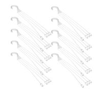 Alipis 10 Pièces Crochets Suspendre pour Pot de Fleurs, Plastique Blanc | Montage Facile, Résiste aux Intempéries, pour Plantes et Jardinières, Bureau ou Table, Usage Extérieur