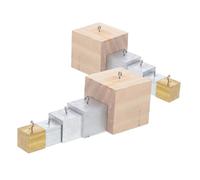 Alipis 10 Pièces Cuboïde Cube De Cuivre Matériel Scientifique Cube De Densité Métallique Cubes De Gravité Spécifique Cubes De Densité pour La Science Cube De Densité en Aluminium Fer