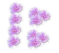 Alipis 10 pièces Élastiques Cheveux Pompons Brillants Colorés Accessoires Mode Doux pour Femmes et Filles Serre-têtes Résistants et Décoratifs
