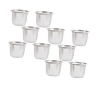 Alipis 10 pièces Filtre à Thé Acier Inoxydable Passoire à Mailles Fines Réutilisable Infuseur pour Théière et Tasse Filtre pour Thé Vrac Usage Domestique et Professionnel