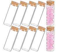 Alipis 10 Pièces Flacon D'essai en Verre Borosilicaté Bouchons en Liège Étanches et Réutilisables pour Making Jewellery et Œuvres D'art