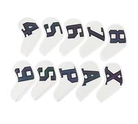 Alipis 10 Pièces Housse de Club de Golf en PU, Numéro Coloré, pour Golfs | Résistante et Pratique, Usage Maison ou Local Sportif, Style Simple, Facile à Utiliser, Lot Unique