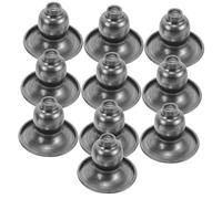 Alipis 10 Pièces Iron Candle Holders Robust Metal Tealight Cups for DIY Candlestick Making Stable Heat-Conductive Unfinished Metal Candle Stand for Home Décor