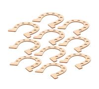 Alipis 10 pièces Lot de Tranches Bois Forme Cheval Supports DIY Créatifs pour Décoration Maison Ornements Bois Vierge pour Peinture et Artisanat