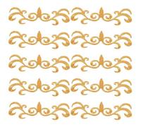 Alipis 10 Pièces Patchs Brodés Or pour Vêtements Appliques Tissu Fer à Repasser pour Réparation et Décoration Costume de Théâtre Traditionnel Sac Jean Accessoire Couture DIY