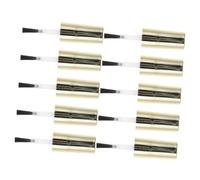 Alipis 10 pièces Petits Bouchons de Vernis à Ongles avec Brosse Remplacement pour Bouteilles de Gel Nail Art Léger et Accessoires Manucure Pratiques