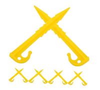 Alipis 10 Pièces Piquets de Plastique Sardines Résistantes pour Camping de Fixation avec Bords Sécants pour Tentes et Auvents Utilisation Extérieure